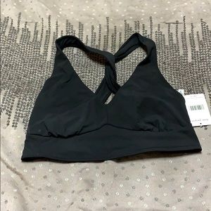 NWT Free People black sports bra L